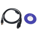 Set Of USB Programming Cable Cord With CD Driver Compatible FOR HYT PD700 PD700G PD780 PD780G PD790Ex PT580 PT580H