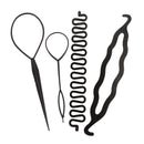 4pcs Women Girls Hair Styling Clip Stick Bun Maker Braid Tool Hair Accessories