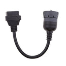Truck Scanner Code Reader Device OBD2 16 to 9 Pin Adapter Connector Cable
