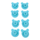 8 Pack Quilt Cover Gripper Bedding Comforter Clips Fastener Blue Color