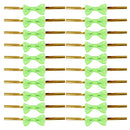 Set Of 20PCS Twist Ties Candy Bag Cake Props Wedding Birthday Party Supplies Green With White Dots