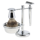 Men Daily Use Gift Removable Classic Shaving Shaver Tool Set Razors+Brush+Stand Weighted Base+Bowl