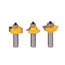 3pcs/set Door Plank Wood Working Tools Curboard Cutter Router Bits 1/2" Shank