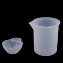 2 size clear silicone reusable mixing cup 100ml measuring cups liquid epoxy resin hobby craft casting jewelry making diy resin glue tools