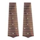 2 Pieces Rosewood 15 Frets Uke Fretboard Fingerboard for 21inch Soprano Ukulele Replacement Parts