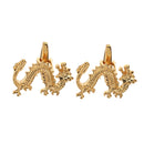 Novelty Mens Dragon Shirt Cufflinks Wedding Party Favors Jewelry Cloth Suit Accessories Gold