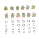 12pcs WH148 Linear Potentiometer 15mm Shaft with Nuts & Washers 1K 2K 5K 10K