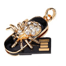 4 GB Memory Capacity USB 2.0 Interface Glitter Rhinestone Spider Style Universal USB Flash Memory Drive Flash Disk