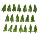 Pack 20pcs Model Cedar Trees Train Diorama Wargame Layout N 1:150 D109