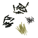 40pcs Rigs Tube Quick Change Swivels Weights Clips Fishing Tackle Set