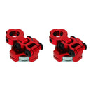 2Pieces RC On Road Drift Car Stealth Magnetic Body Shell Post Mount for 1/10 RC Axial SCX10 RC4WD D90 D110 Red