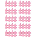 Barrier Fences Miniature Micro Landscape Bonsai Dollhouse Decor Miniature Home Garden Decor Ornaments Pack of 10PCS Pink