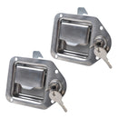 Heavy Duty Stainless Steel Boat Trailer Tool Box RV Door Latch with Two Keys