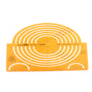 PLASTIC LARGE ISOMETRIC ELLIPSE DRAWING STENCIL STUDENTS MATH RULER CRAFT