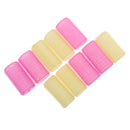 10 Pieces Grip Cling Hair Styling Roller Curler Hairdressing Tool Soft DIY