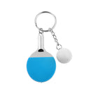 Mini Blue Table Tennis w/ Ball Charm Pendant Purse Bag Sports Keyring Keychain Gift