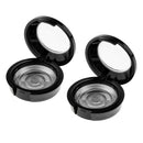 2pcs Black Cosmetic Empty Palette Box Eyeshadow Eyebrow Powder Blusher Lipstick Makeup Case Highlighters Container Mirror Inside