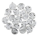 20 Pieces Metal Moon Design Hanging Pendant Charms for Jewelry Making Crafts Phone Hanging Decoration