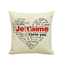 Vintage Linen Throw Pillow Case Waist Bolster Cushion Cover British Style