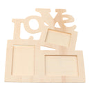 Hollow LOVE Rustic Wooden Family Picture Photo Frames DIY