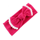 Baby Girls Photography Photo Props Turban Elastic Bow Knot Headband Headwear Hair Decor Accessories Rose