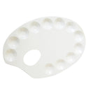Oval Shape Metal 12 Well Artist Watercolor Paint Mixing Palette Make up Tray