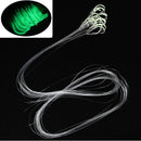 20pcs/lot Sharpened Barbed String Hooks Glow in Dark Sea Fishing Tackle Hooks