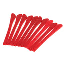 10pcs Expandable Silicone Eyeglasses End Tips Ear Sock Tubes Replacement Red