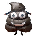 Funny Smiling Face Inflatable Costume Blow Up Big Poop Cosplay Fancy Dress