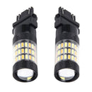 2 Pieces 3157 60LED Blub Daytime Running Lights Fog Lamp DRL Amber+White 6500K