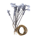 10Pcs Single Head Lamppost Courtyard Lights 1/25 for Train Railroad Decors