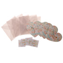 Pack of 10 Sets Love Heart Shape Gift Greeting Card Wedding Party Card with Envelope THANK YOU