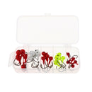 25 Pieces Lure Fishing Accessories Tackle Box with Fishing Hooks Soft Lures Fishing Hooks Set Fish Hooks Lure Tackle Artificial Baits Corrosion Resistance