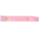 Happy Birthday Unicorn Princess Birthday Girl Pink Sash Kids Girls Birthday Costume