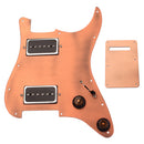 11 Hole Prewired Guitar Pickguard and 1 Ply Back Plate Set for Electric Guitar Replacement