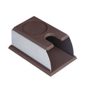Stainless Steel Espresso Coffee Tamper Holder Stand Tool Accessory Brown