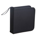 Portable 40 Disc DVD VCD DJ Storage Album Bag Hard Box Storage Case CD Carrying Case with Handle Strap Black