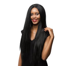 Black Fashion Women 28" Long Straight Synthetic Hair Wigs With Cap for Fashion Costume Party Cosplay Daily Wear
