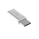 Micro USB Female to USB 3.0 Type C Male Adapter Data Syncing and Charging For Meizu Silver