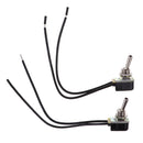 2 Pieces Mini Toggle Switch On/Off 2 Position Latching AC 125V 6A /250V 3A