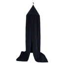 Children Bed Canopy Round Dome Cotton Mosquito Net Netting Hanging Curtain Baby Kids Reading Play Tents Bedroom Accessories Pretty (Unique Black Color)