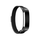 Stainless Mesh Milanese Magnetic Loop Watch Band Strap Bracelet For FitBit Alta Black