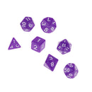 New 7pcs/Set TRPG Games Dungeons & Dragons D4-D20 Multi-sided Dices Purple