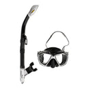 Professional Scuba Snorkelling Diving Liquid Silicone Mask & Dry Snorkel Set