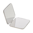 Pocket Mini Square Compact FULL STAINLESS STEEL Cosmetic Foldable Makeup Mirror Folding Mirror 2 Sides Will not Break into Pieces