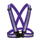 2x Adjustable Reflective Safety Vest Cycling Gear Reflective Belt Elastic