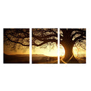 3pcs Join-Together TREE Oil Canvas Painting Modern Abstract Art Picture Home Decor