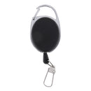 ID Cards/Key Retractable Clip Keychain Key Ring Pull Reel Keychain -Black