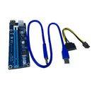 USB 3.0 PCIE Express 1x To 16x Extender Riser Adapter Set Card & Power Cable