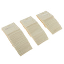 100Pcs 2Pair Holes Plastic PVC Earrings Ear Studs Display Organizer Holder Hang Cards Beige for Jewelry 60x51mm